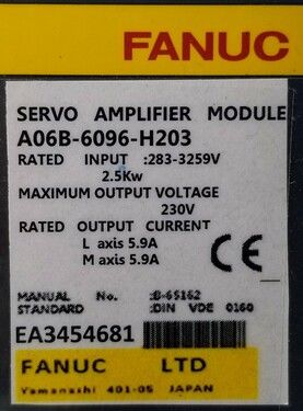 A06B-6096-H203 | FANUC Servo Amplifiers